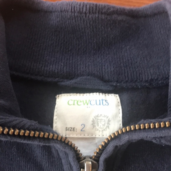 Crewcuts Navy half zip pullover - Picture 2 of 3